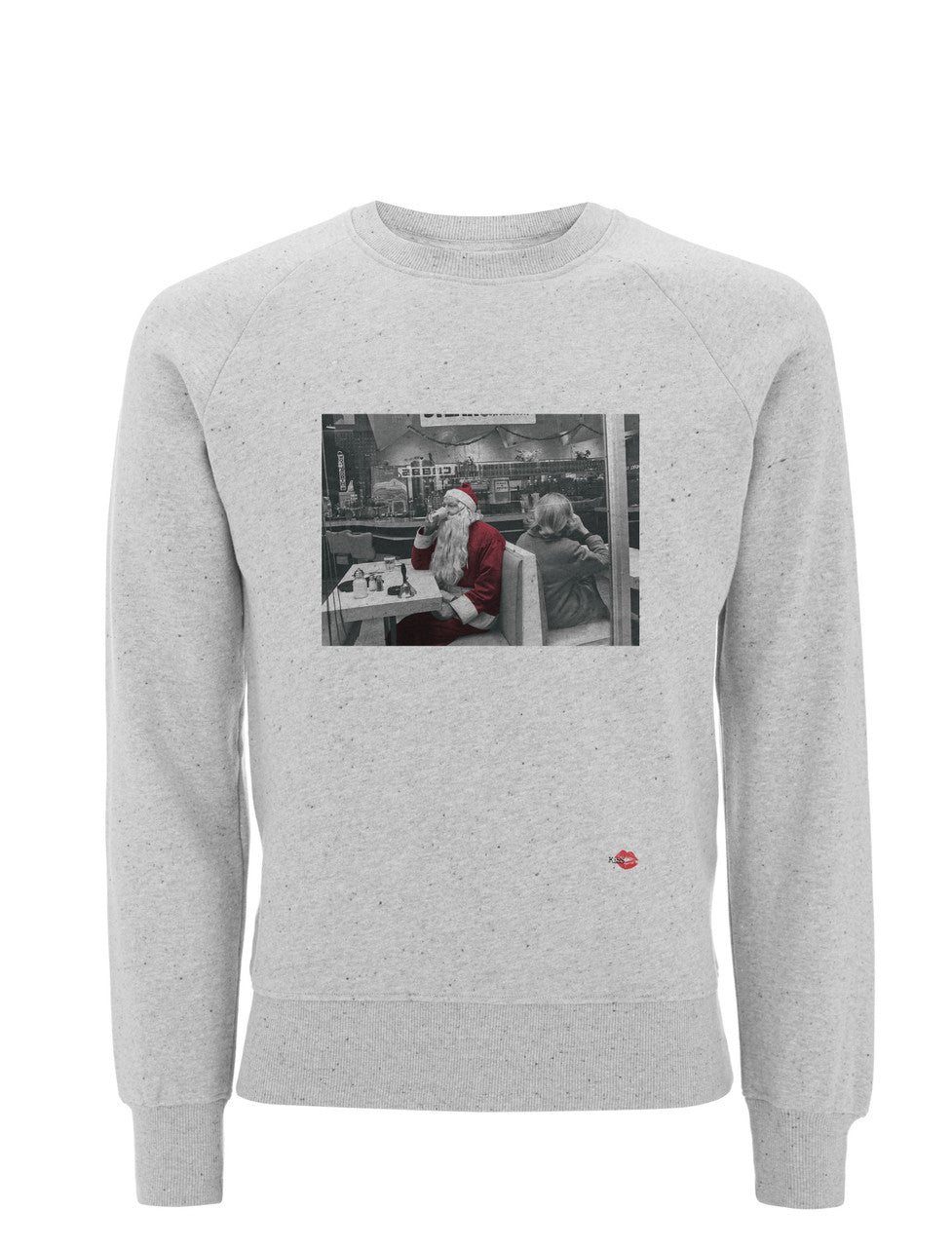 Santa Coffee Break KiSS Sweatshirt - Happy Christmas - Xmas - St Nick - Claus Jumper