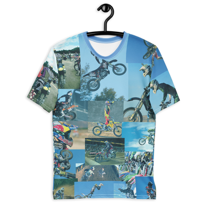 Fight Club MotoX KiSS All Over T-Shirt - Motocross Dirt Bike - Motorbike - Tyler Durden Inspired - men's gift, present for biker Brad Pitt