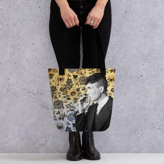 Tommy Shelby 30s Wallpaper KiSS Tote bag - Cillian Murphy Peaky Blinders Shopper