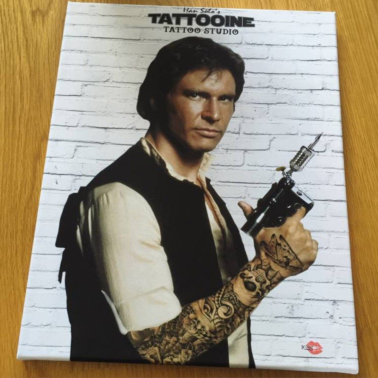 Han Solo Tattooine KiSS Canvas - Star Wars - The Empire - Force - Tattooing Tatooine - Harrison Ford Wall Decor