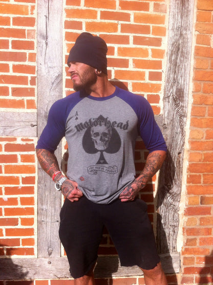 Ace of Spades KiSS Baseball T-Shirt - Motorhead - Rock Legends - Music Fan - Gift Idea for him and her Skull
