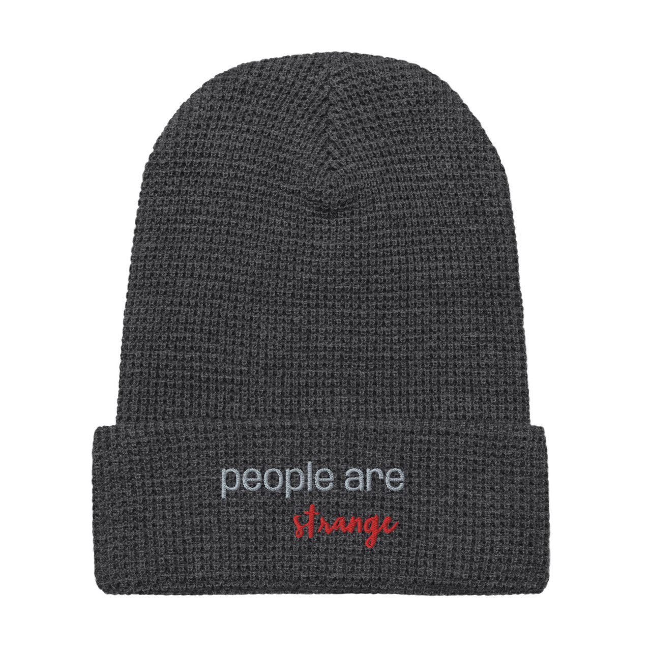 People Are Strange KiSS Waffle beanie - Embroidered
